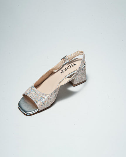 NOVAFLEX O001 SANDALO CON TACCO BASSO GRIGIO