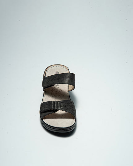 NOVAFLEX O001 SANDALO CON ZEPPA BASSA NERO