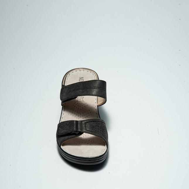 NOVAFLEX O001 SANDALO CON ZEPPA BASSA NERO