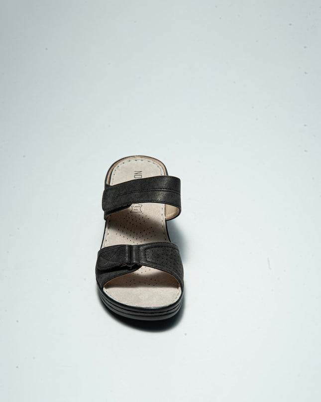 NOVAFLEX O001 SANDALO CON ZEPPA BASSA NERO