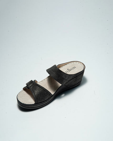 NOVAFLEX O001 SANDALO CON ZEPPA BASSA NERO