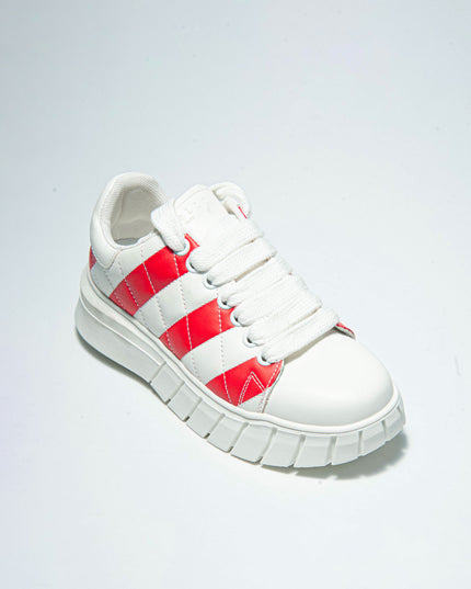 GAELLE SSNK SNEAKERS BIANCA-ROSSA