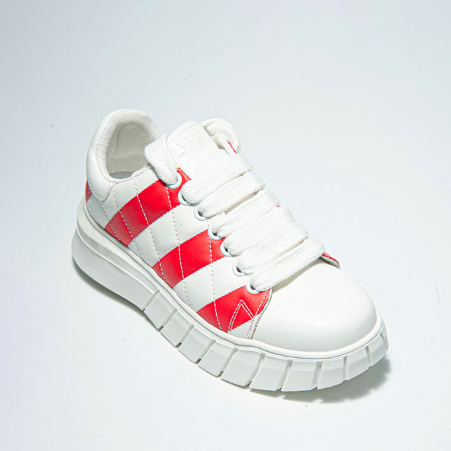 GAELLE SSNK SNEAKERS BIANCA-ROSSA
