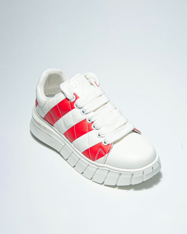 GAELLE SSNK SNEAKERS BIANCA-ROSSA