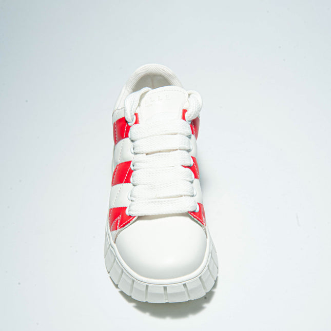 GAELLE SSNK SNEAKERS BIANCA-ROSSA