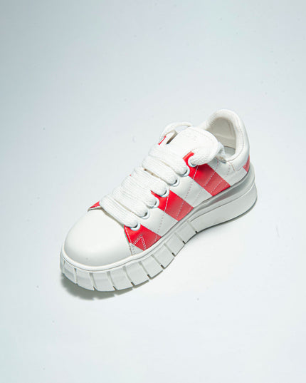 GAELLE SSNK SNEAKERS BIANCA-ROSSA