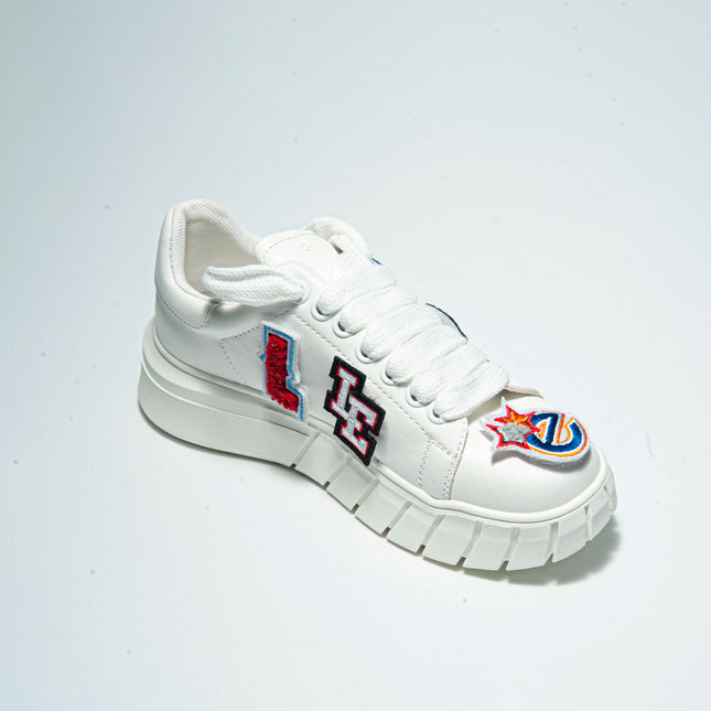 GAELLE SSNK SNEAKERS BIANCA CON LOGHI