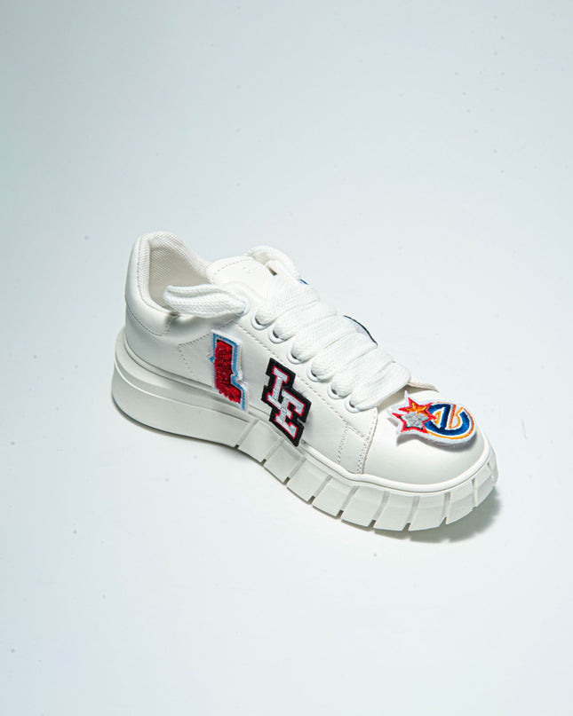 GAELLE SSNK SNEAKERS BIANCA CON LOGHI