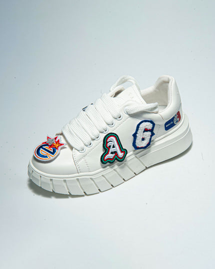 GAELLE SSNK SNEAKERS BIANCA CON LOGHI
