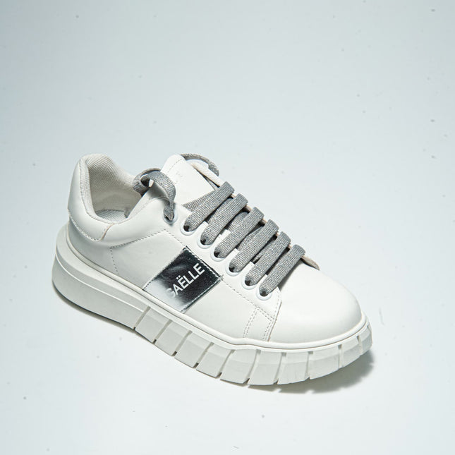 GAELLE SSNK SNEAKERS BIANCA-ARGENTO