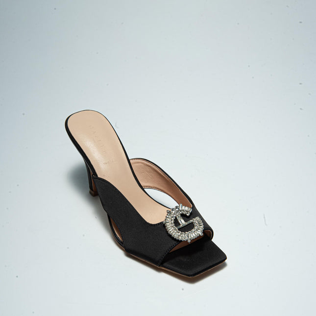 GAELLE C.C 4FSN SANDALO CON TACCO NERO
