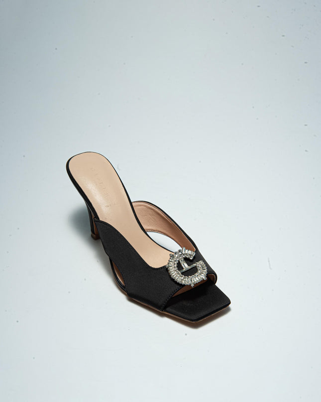 GAELLE C.C 4FSN SANDALO CON TACCO NERO
