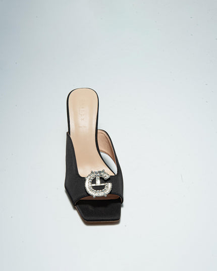 GAELLE C.C 4FSN SANDALO CON TACCO NERO