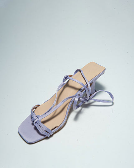 GAELLE C.C 2FSN SANDALO CON TACCO BASSO VIOLA