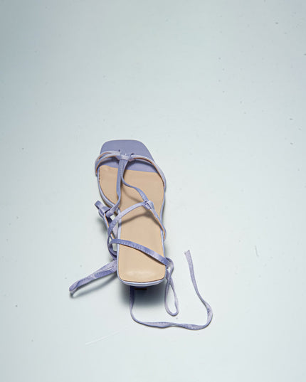 GAELLE C.C 2FSN SANDALO CON TACCO BASSO VIOLA