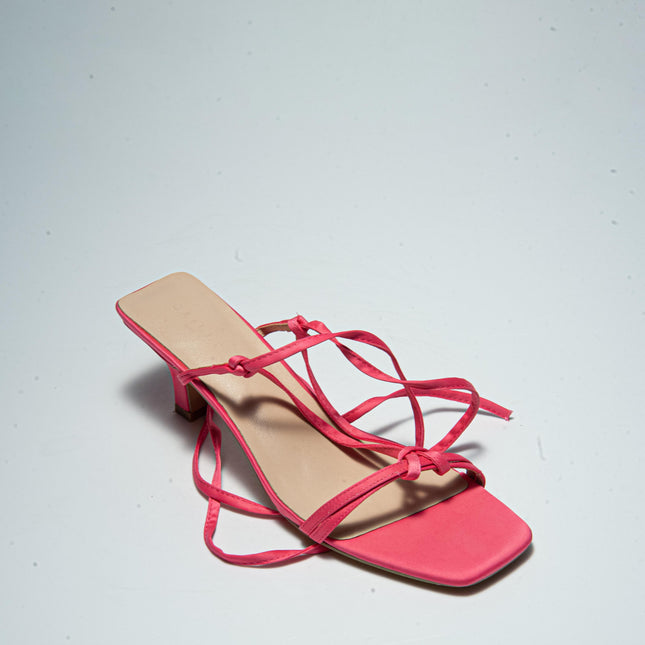 GAELLE C.C 2FSN SANDALO CON TACCO BASSO FUCSIA