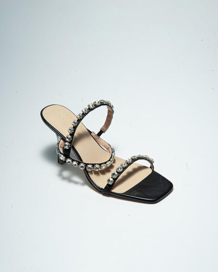 GAELLE C.C 2742 SANDALO ANNODATO NERO