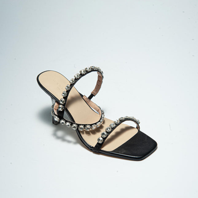 GAELLE C.C 2742 SANDALO ANNODATO NERO