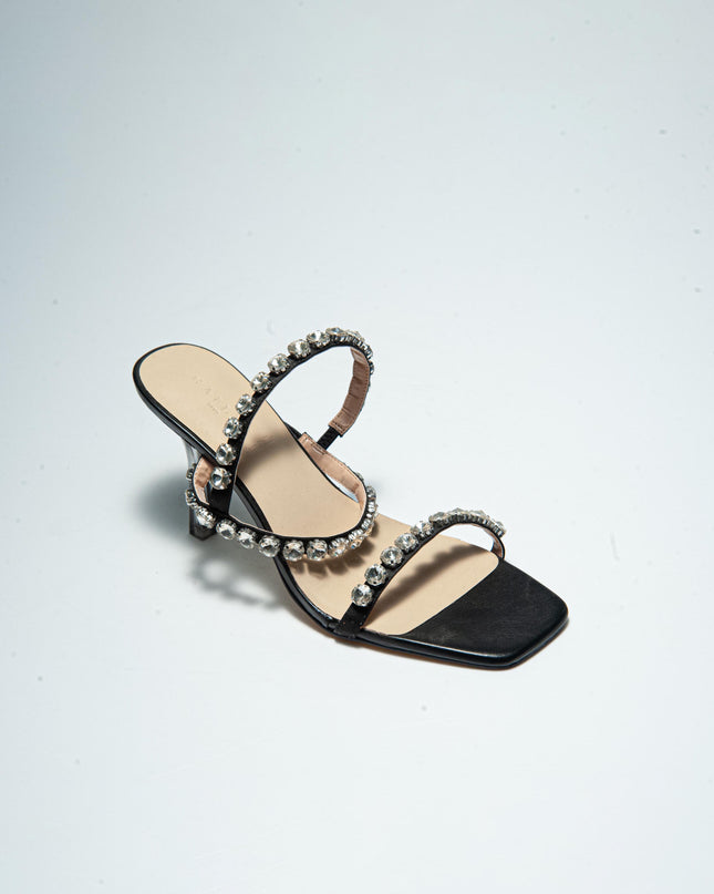 GAELLE C.C 2742 SANDALO ANNODATO NERO
