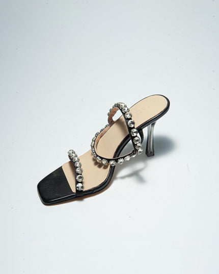 GAELLE C.C 2742 SANDALO ANNODATO NERO