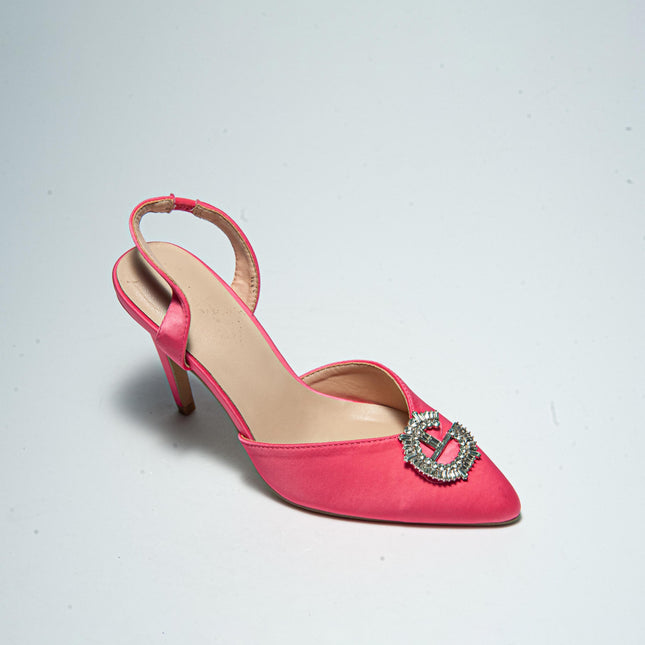 GAELLE C.C FDEC SANDALO CON TACCO FUCSIA