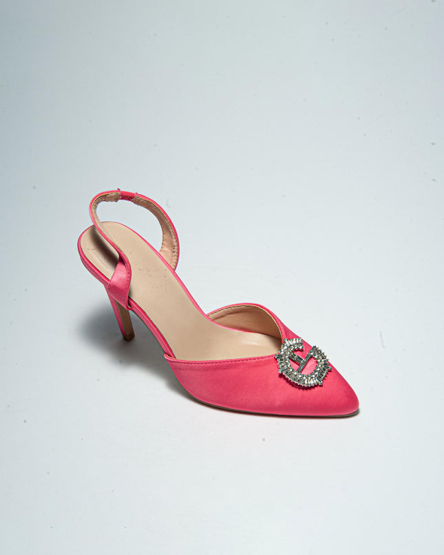 GAELLE C.C FDEC SANDALO CON TACCO FUCSIA