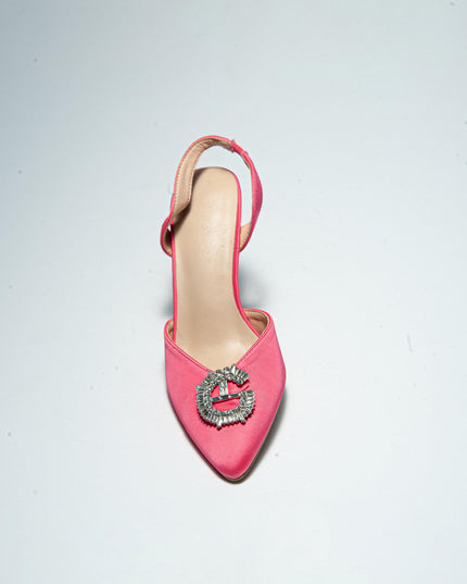 GAELLE C.C FDEC SANDALO CON TACCO FUCSIA