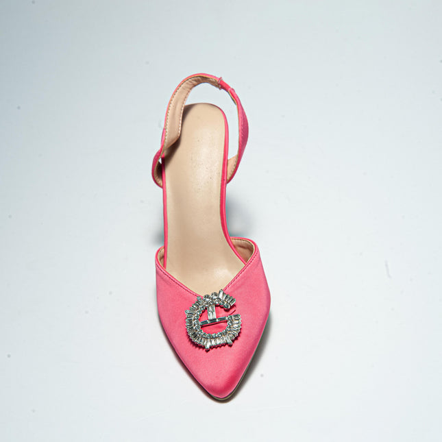 GAELLE C.C FDEC SANDALO CON TACCO FUCSIA