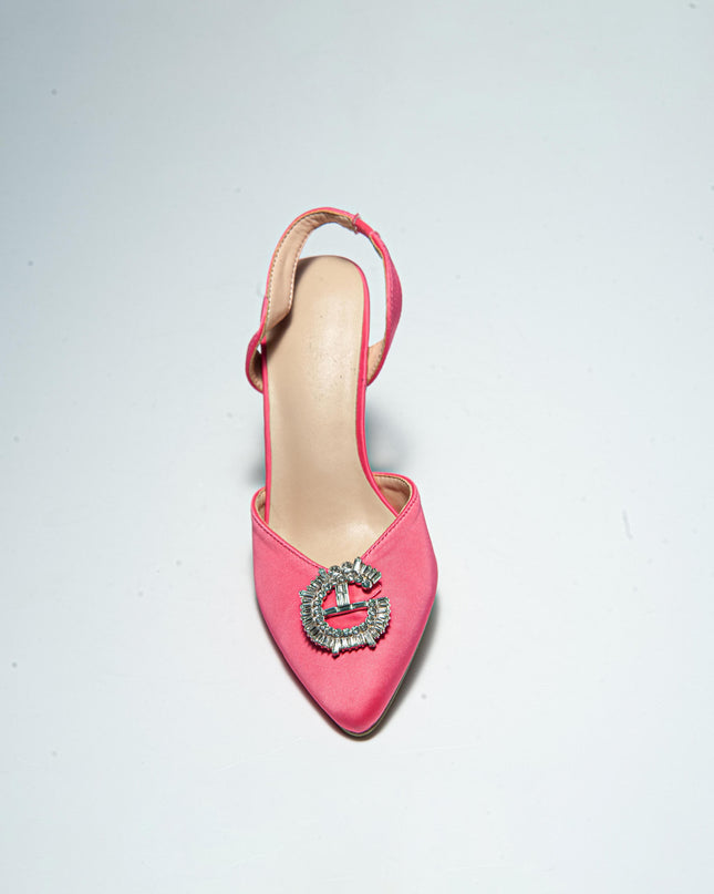 GAELLE C.C FDEC SANDALO CON TACCO FUCSIA