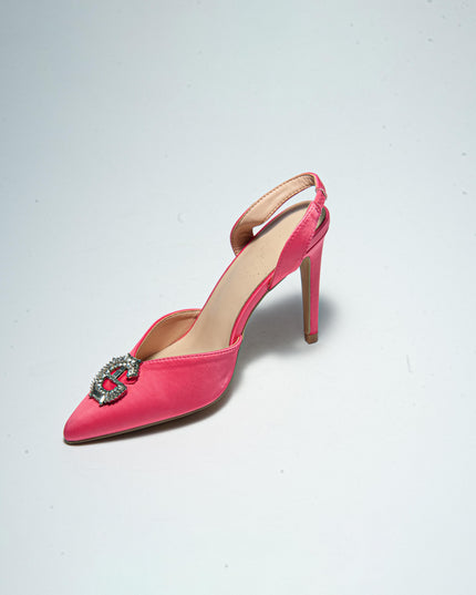 GAELLE C.C FDEC SANDALO CON TACCO FUCSIA