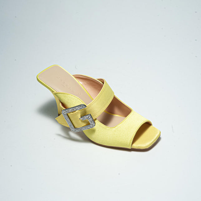 GAELLE C.C 2733 SANDALO CON TACCO GIALLO