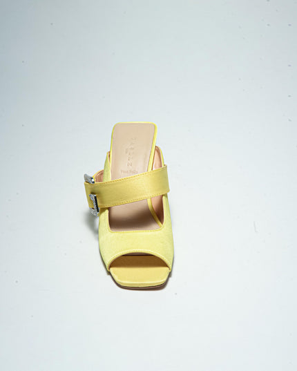 GAELLE C.C 2733 SANDALO CON TACCO GIALLO