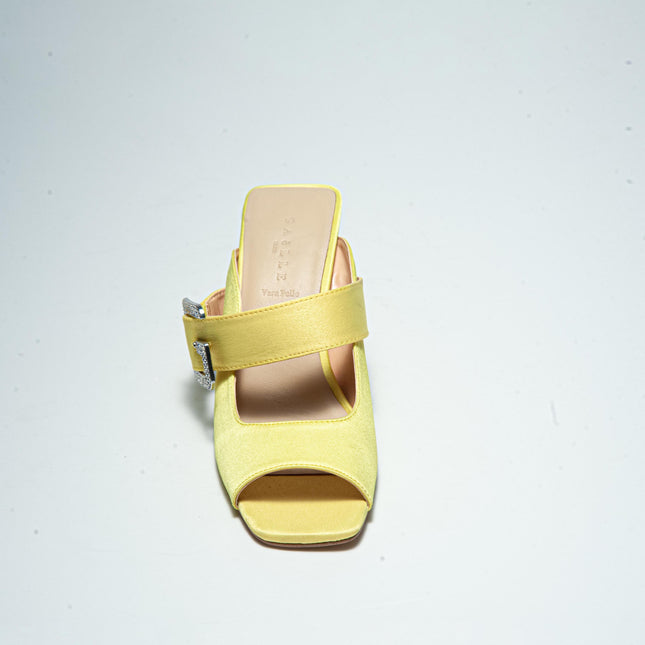 GAELLE C.C 2733 SANDALO CON TACCO GIALLO