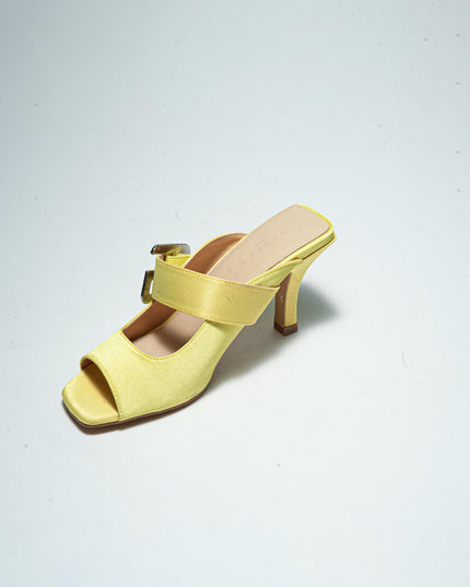 GAELLE C.C 2733 SANDALO CON TACCO GIALLO