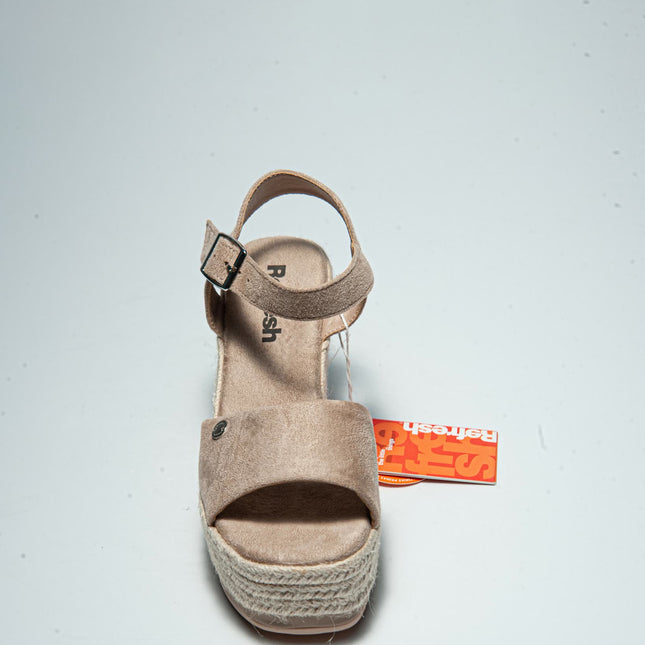 REFRESH 1536 SANDALO CON ZEPPA BEIGE