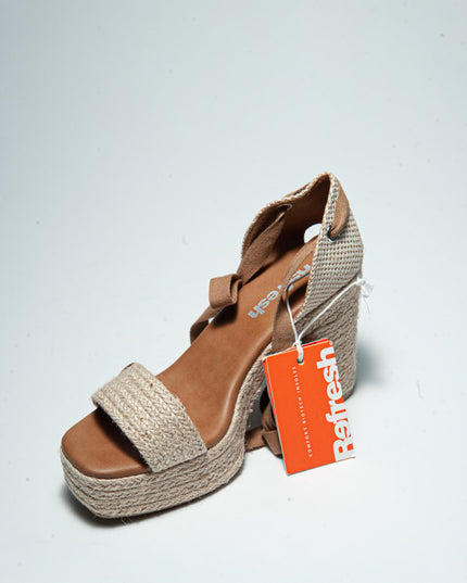 REFRESH C.C 1939 SANDALO CON TACCO ALTO BEIGE