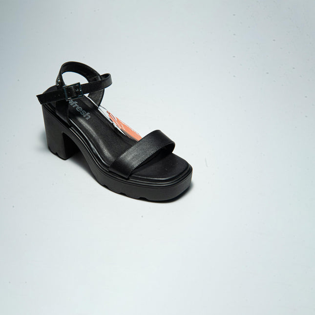 REFRESH C.C 1592 SANDALO CON TACCO NERO