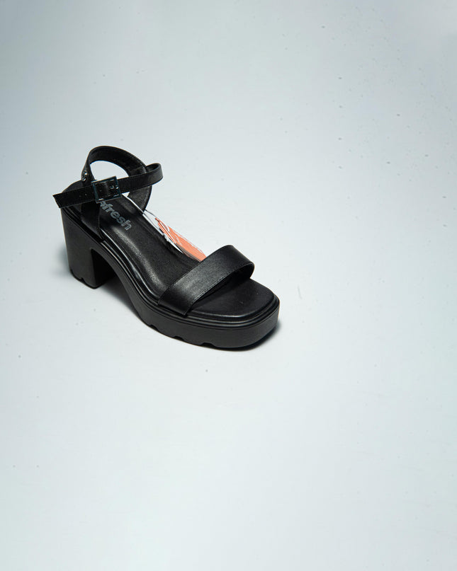 REFRESH C.C 1592 SANDALO CON TACCO NERO