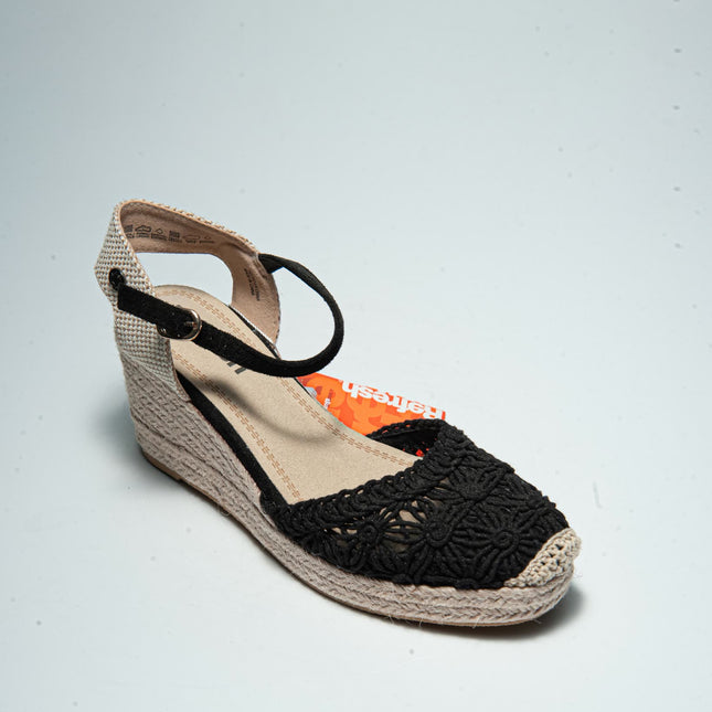 REFRESH 1953 ESPADRILLAS NERO-BEIGE