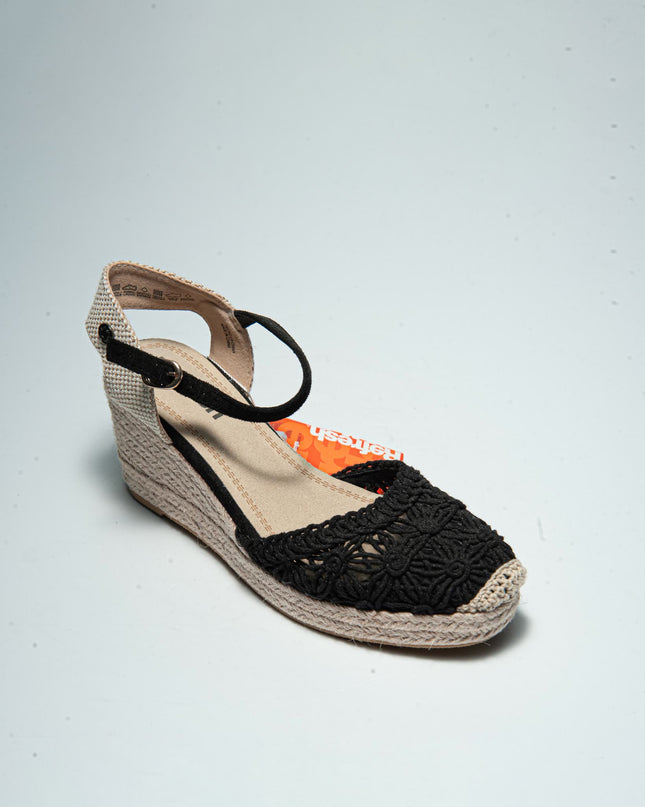 REFRESH 1953 ESPADRILLAS NERO-BEIGE
