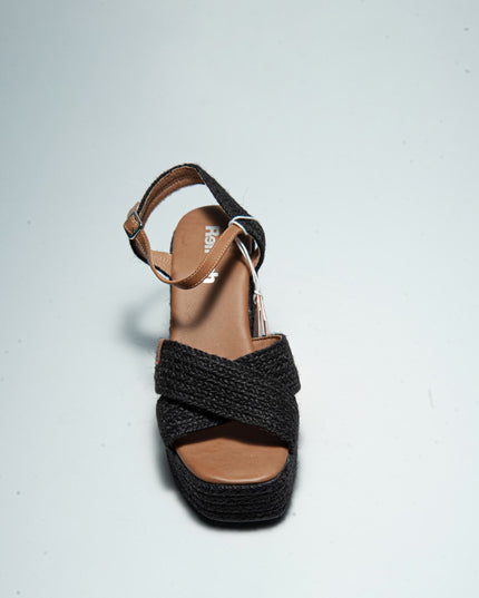 REFRESH C.C 1544 SANDALO CON TACCO ALTO NERO