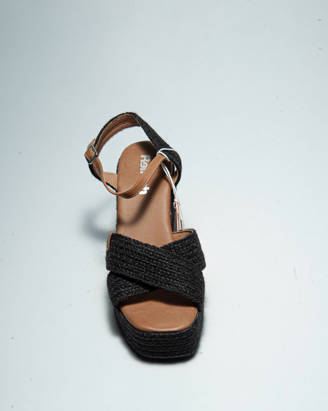 REFRESH C.C 1544 SANDALO CON TACCO ALTO NERO