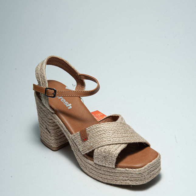 REFRESH 1544 SANDALO ALTO DONNA BEIGE