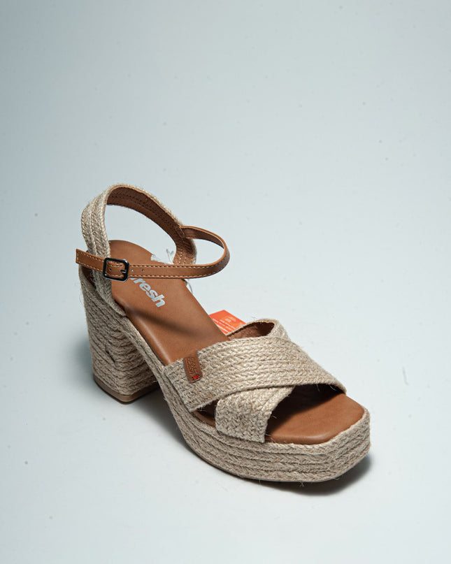 REFRESH 1544 SANDALO ALTO DONNA BEIGE