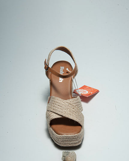 REFRESH 1544 SANDALO ALTO DONNA BEIGE