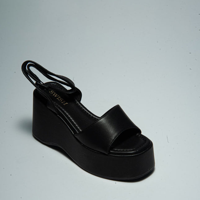 SWISH S83R SANDALO CON ZEPPA NERO