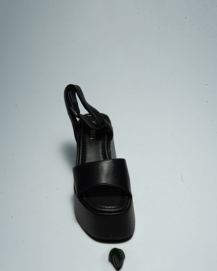 SWISH S83R SANDALO CON ZEPPA NERO
