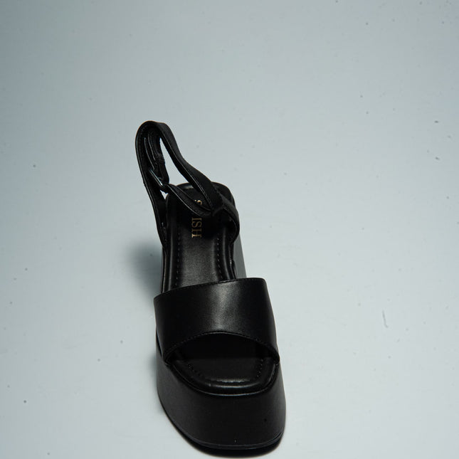 SWISH S83R SANDALO CON ZEPPA NERO