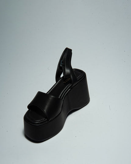 SWISH S83R SANDALO CON ZEPPA NERO