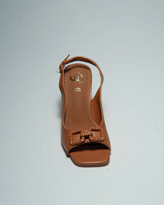 GOLD&GOLD P635 SANDALO TACCO CAMEL